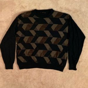 Men’s black and brown Sweater